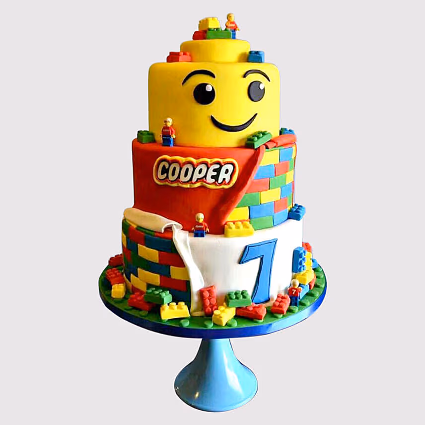 3 Tier Lego Cake