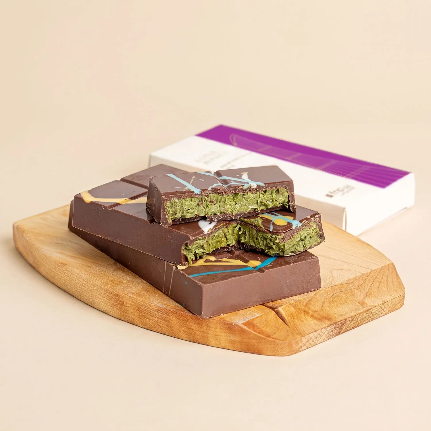 Luxurious Pistachio Kunafa with Belgian Chocolate - 210g