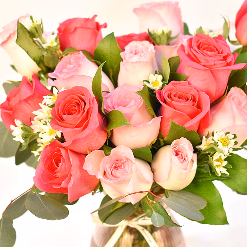 Valentine Wish Flowers in Vase