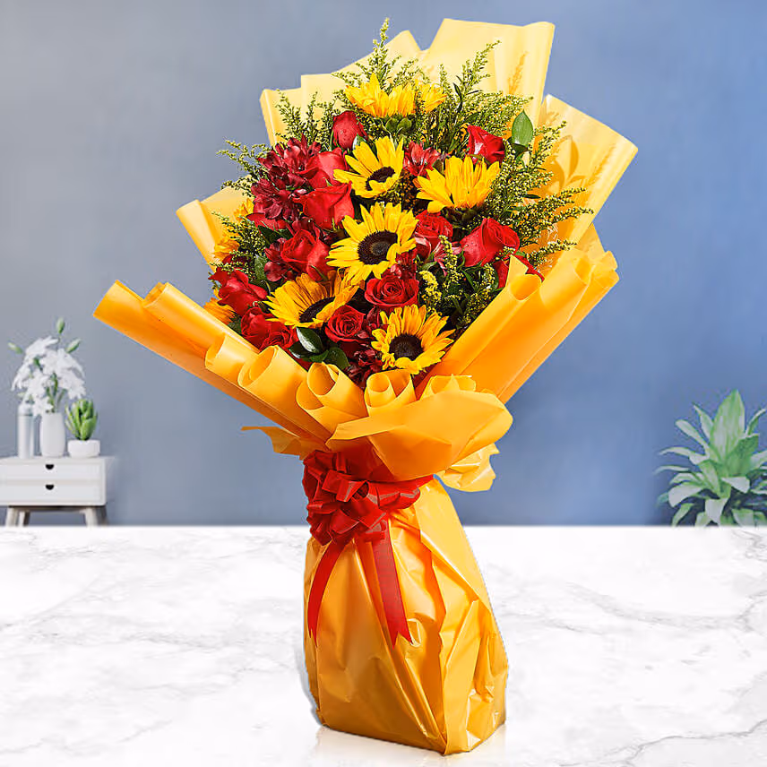 Lovely Mixed Flowers Bunch
