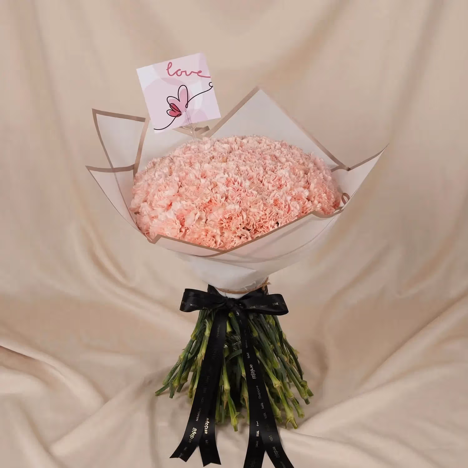 Elegant Pink Carnations - Bouquet