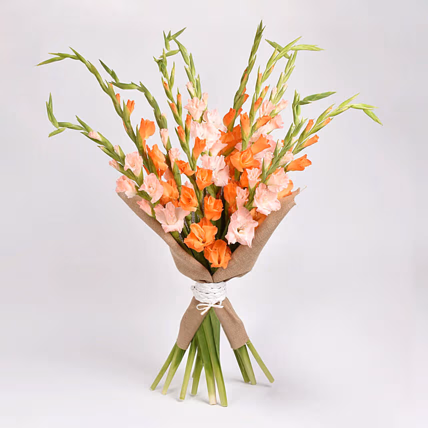 October Birthday Gladiolus Flower Bouquet