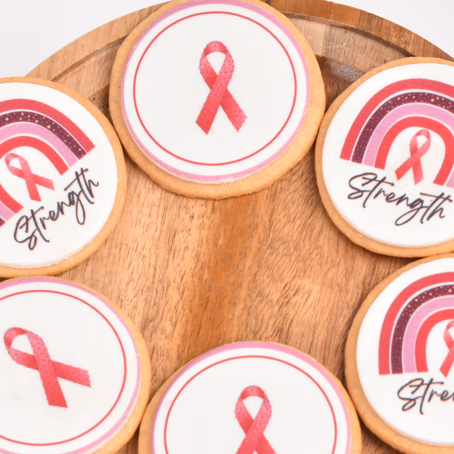 Empowering Pink Ribbon Butter Cookies Gift Box