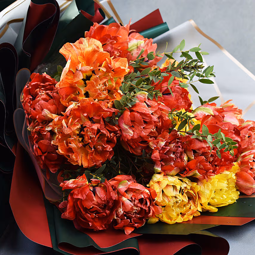 Parrot Tulips Bouquet