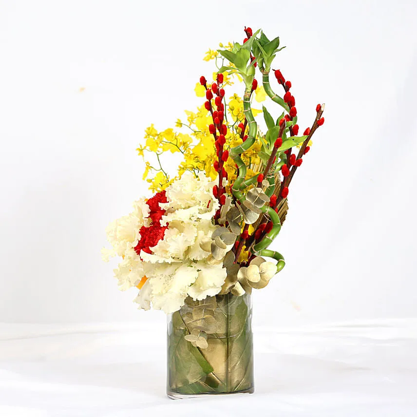 Wishes of Serenity New Year Flowers
