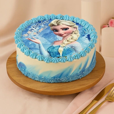 Frozen Birthday Kid's Cake - 500 Grams