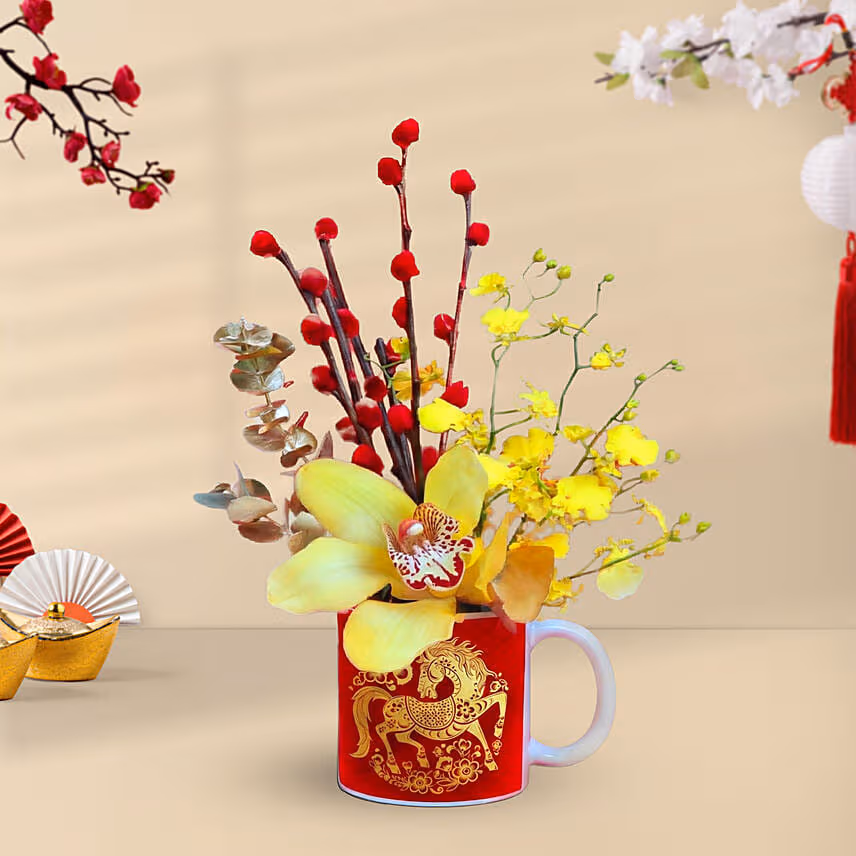 CNY Flowers Mug