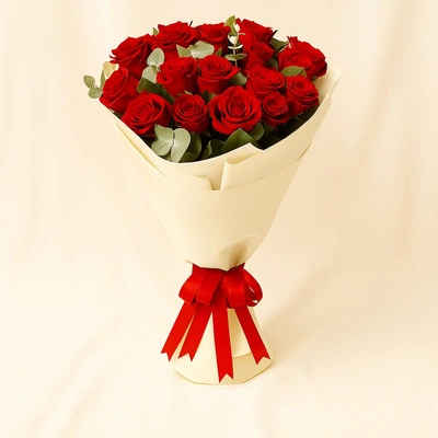 20 Timeless Red Roses Bouquet