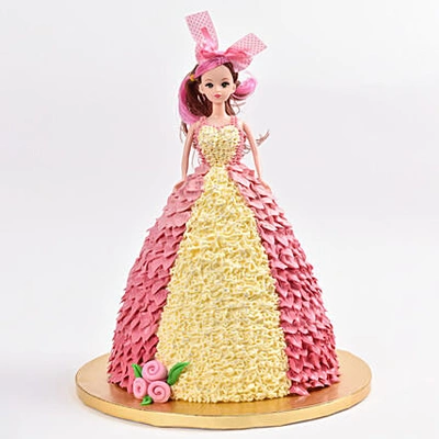 Delightful Barbie Princess Chocolate Cake - Perfect for Celebrations