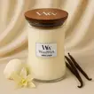 WoodWick Large Hourglass Candle | Vanilla Bean Scented | Long-Lasting Fragrance