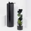 Exquisite Luxury Black Forever Rose in Elegant Glass Vase
