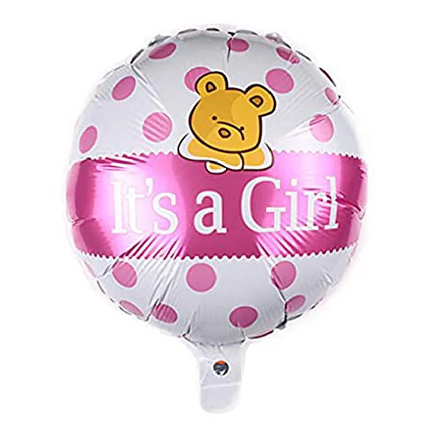It's A Girl Foil Balloon Bouquet