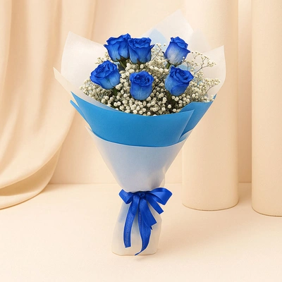 Bouquet Of Blue Roses