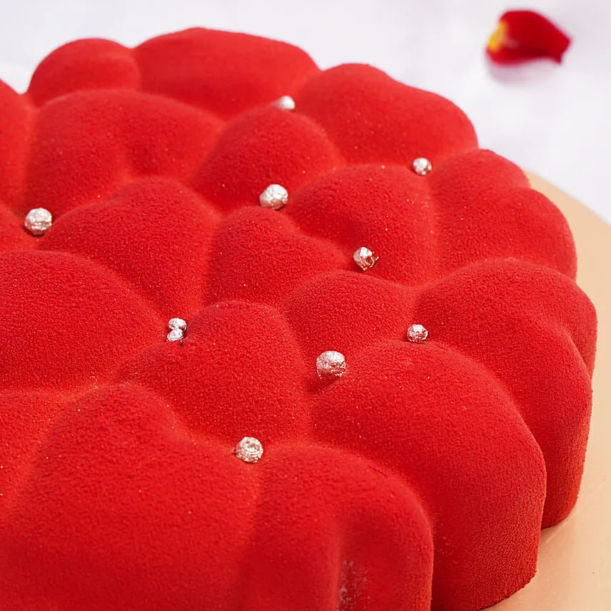 Heartfelt Bliss Valentines Cake