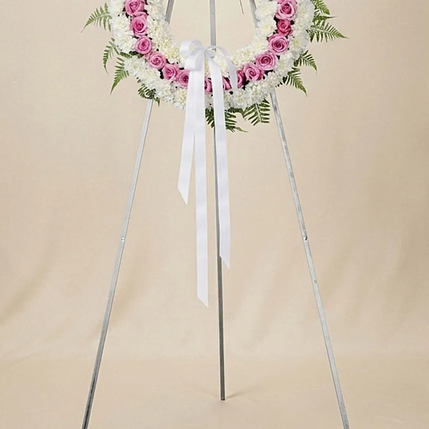 Condolences Flowers Wreath Stand