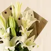 Bright White Oriental Lilies Bouquet
