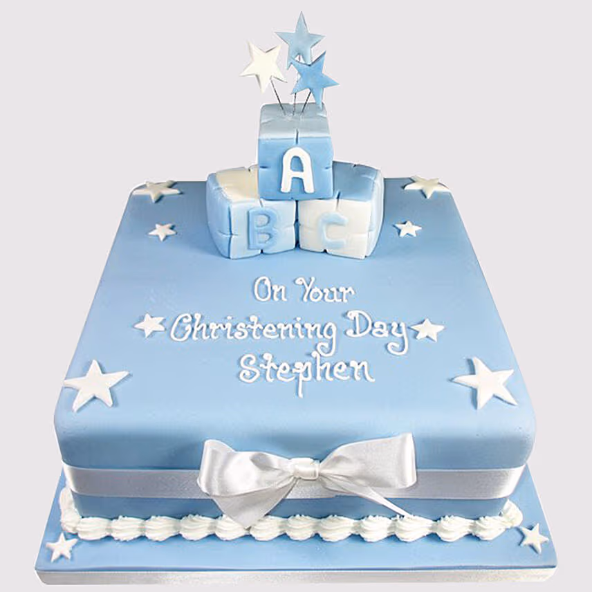 Starry Blue Truffle Cake