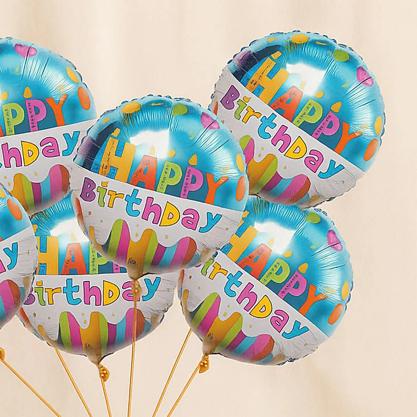 Bouquet of 6 Birthday Balloon