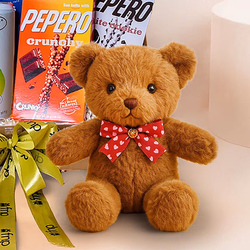 Choco Nuts Treats Gift Hamper With Teddy