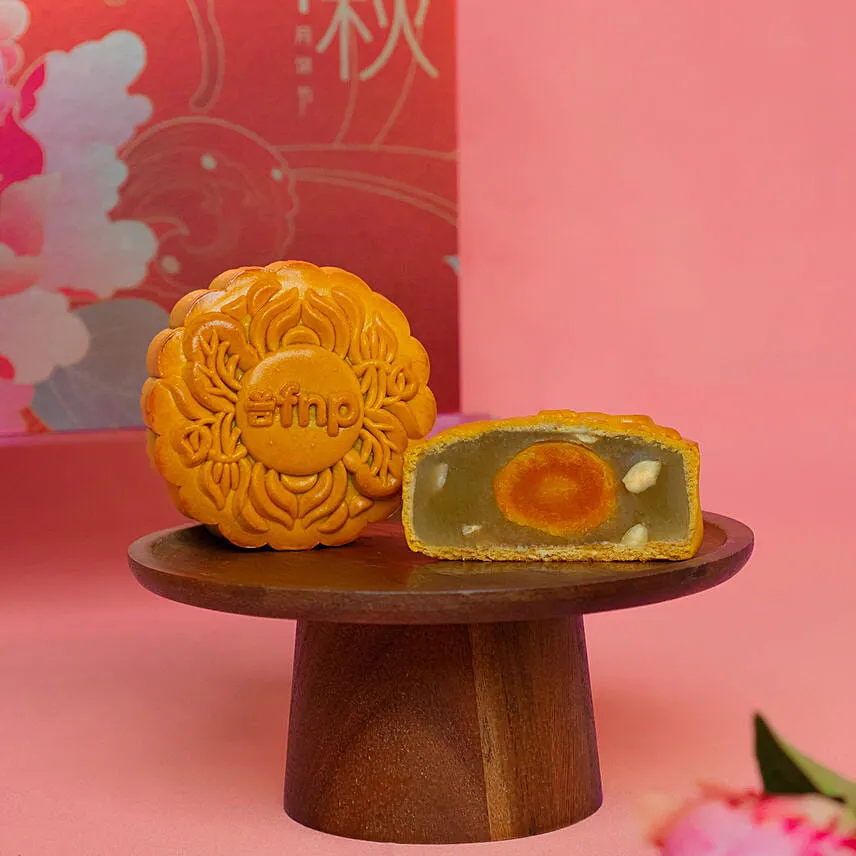 FNP Single Yolk Bakedskin Mooncake White Lotus Paste