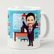 Customizable Office Caricature Mug for Men - Unique Personalized Gift