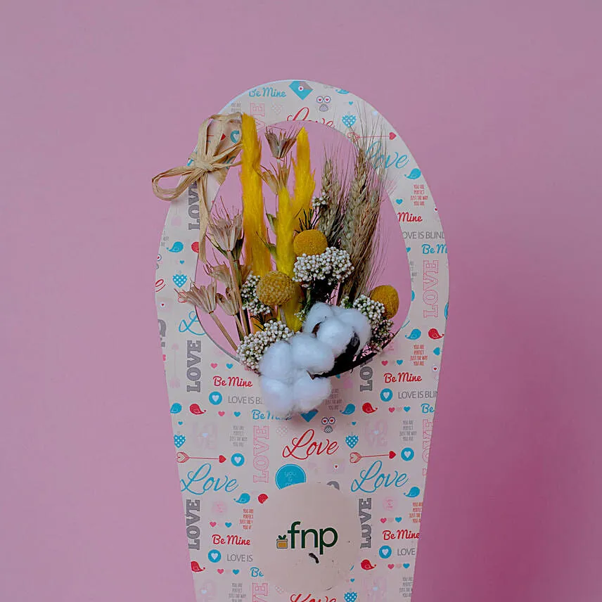 Dried Flowers In a Sleeve Bag For Valentine