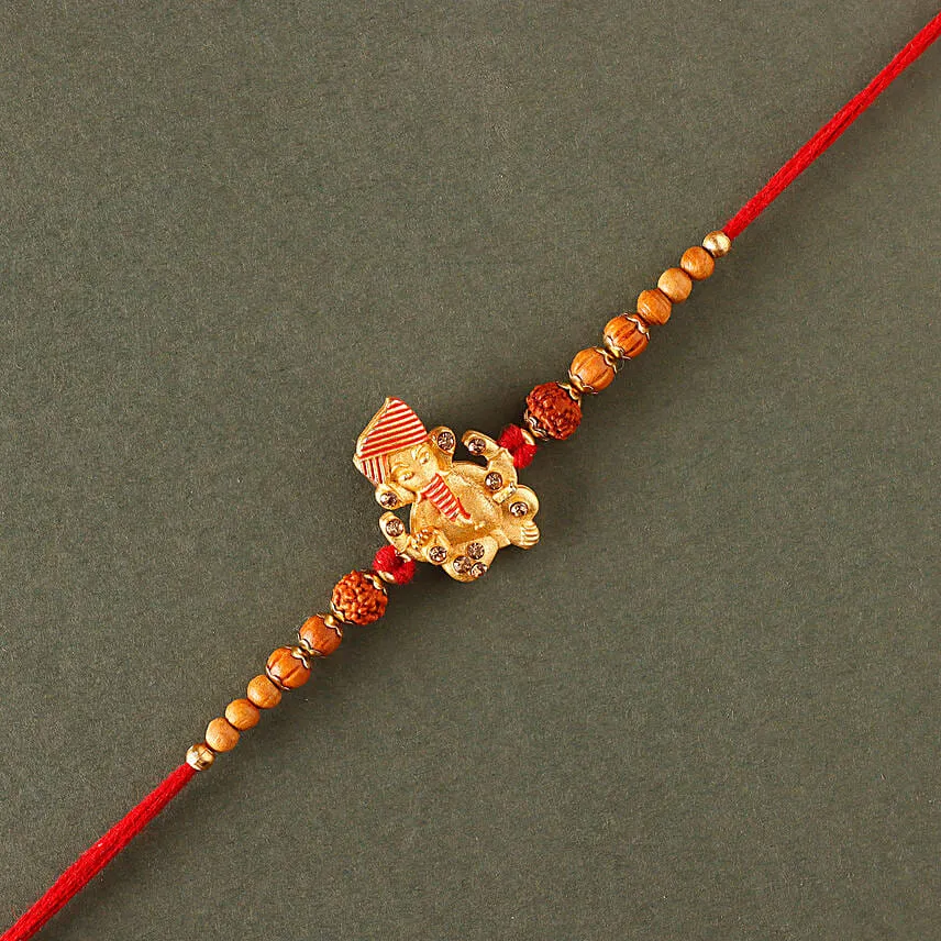 Sneh Antique Rakhi With Almonds & Ferrero Rocher