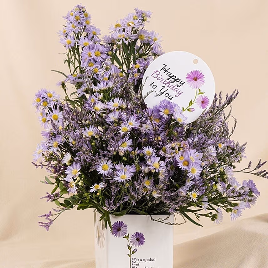 Birthday Flower with Boss Perfume for Him