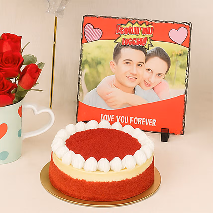 Aniversary Celebration Flowers Combo with Cake