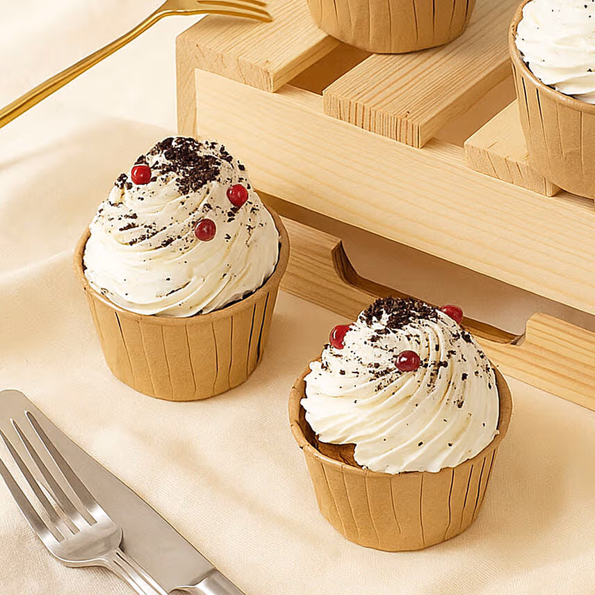 Vanilla Cupcakes Set of 4
