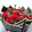 Exquisite Passionate Love Bouquet with 12 Red Roses