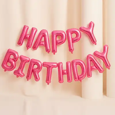 Happy Birthday Alphabet Balloon Set