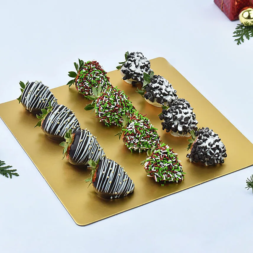 Chocolate Strawberries for Christmas