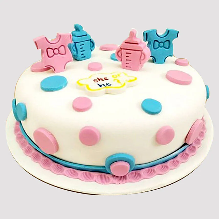 He Or She Baby Shower Cake