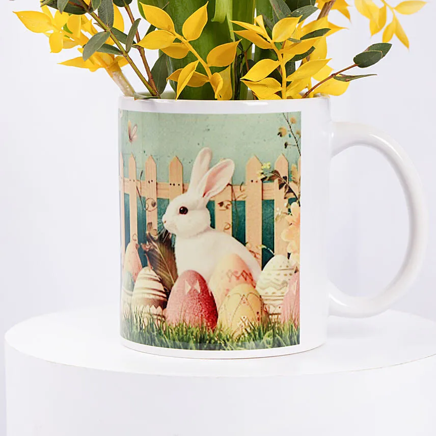 Easter Tulips Flowers Mug