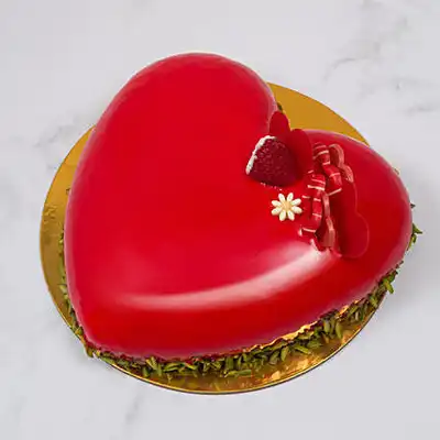 Heartfelt Red Velvet Cake - A Sweet Delight