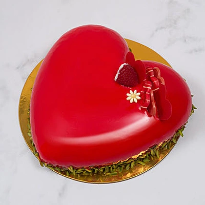 Heartfelt Red Velvet Cake - A Sweet Delight