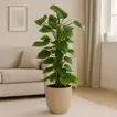 Elegant Epipremnum Mosstok in Stylish Beige Pot