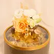 Otantik Home Chocolate Brown Bowl N Rose