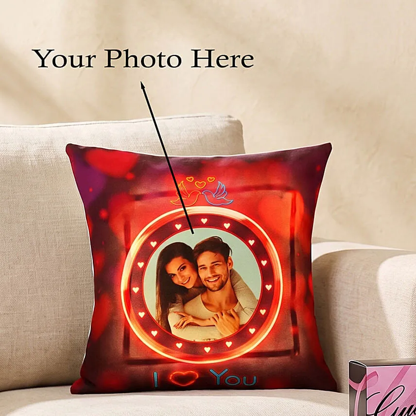 Preserved Roses, Perfume and Personalised Cushion