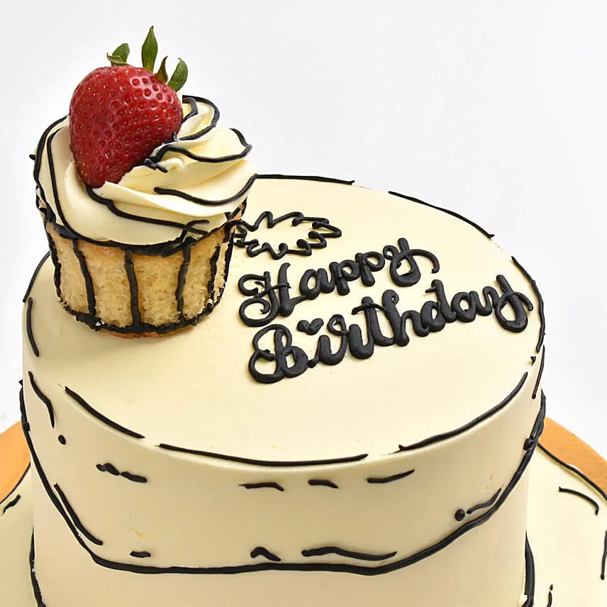 Comical Treat Birthday Red Velvet Cake