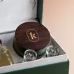 علبة كنوز العطرية | مجموعة عطور فاخرة من الجلد الأخضر لرمضان