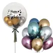 Bday Balloons In Balloon And 8 Latex Balloons