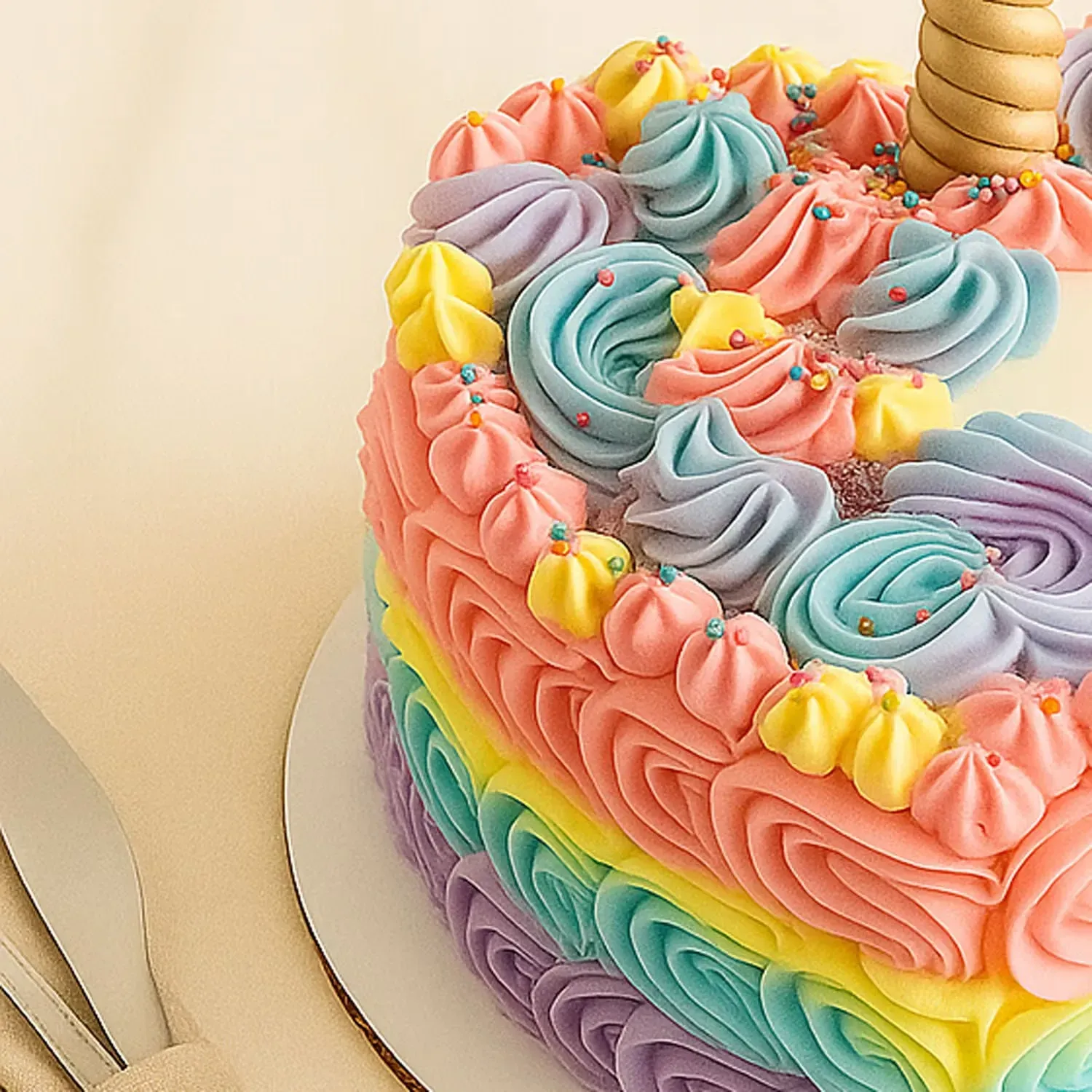 Magical Heart-Shaped Unicorn Chocolate Cake for Kids - 2 Kg Delight