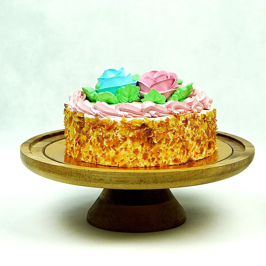 Cheese Minicake With Money Plant