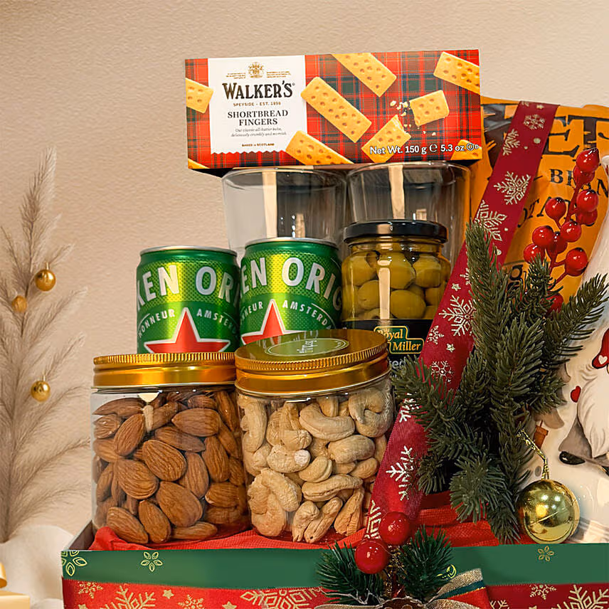 Beer and Treats Lover Holiday Wishes Hamper