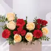 Luxurious Valentine's Day Sweet Roses Arrangement in Elegant Oval Box