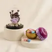 Purple Preserved  Roses n Chocolates Ceramic Jar