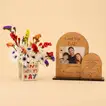 Father's Day Flower Vase with Personalized Tabletop
