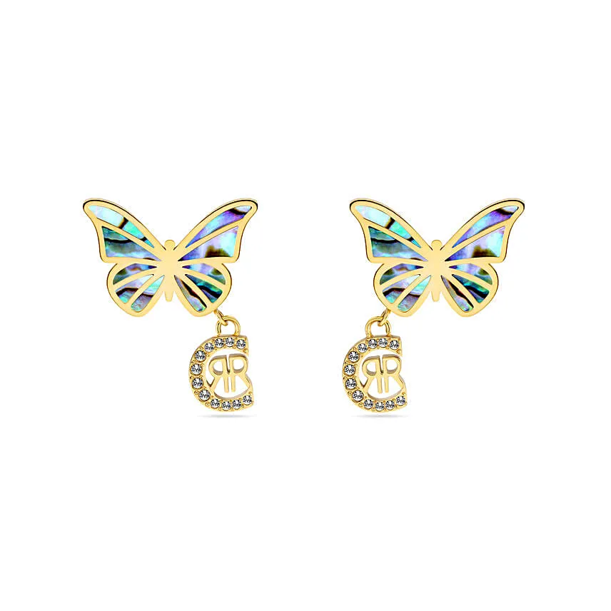 Cerruti 1881 Butterfly Earring and Necklace Gift Set For Her